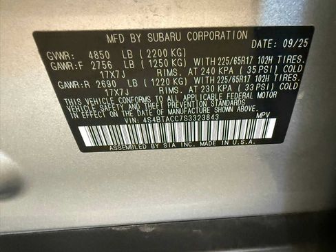 Used 2025 Subaru Outback Premium w/ Popular Package #1A AWD/4WD image 36