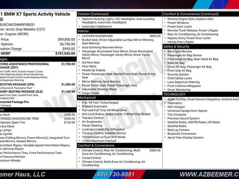 Used 2021 BMW X7 M50i AWD/4WD image 3