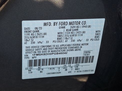 Certified 2023 Ford Explorer XLT AWD/4WD image 27
