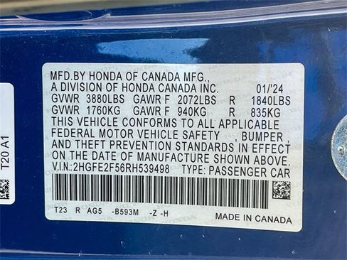 Used 2024 Honda Civic Sport image 32