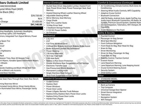 Certified 2025 Subaru Outback Limited AWD/4WD image 3