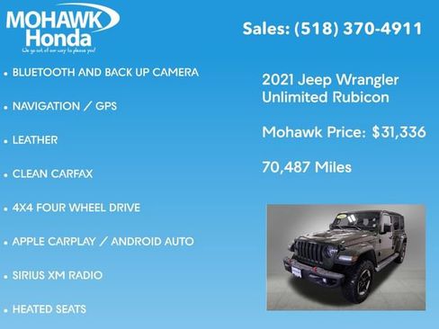 Used 2021 Jeep Wrangler Unlimited Rubicon image 7