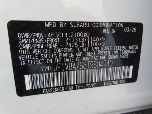 New 2026 Subaru WRX tS AWD/4WD image 27