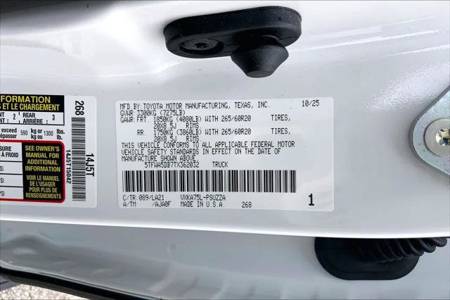 Certified 2026 Toyota Tundra Platinum w/ TRD Off-Road Package AWD/4WD image 36
