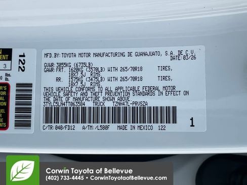 New 2026 Toyota Tacoma TRD Off-Road image 24