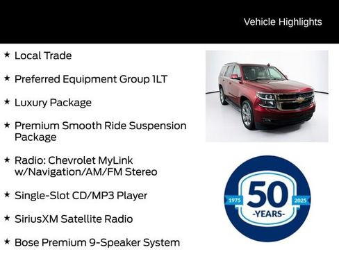 Used 2016 Chevrolet Tahoe LT w/ Luxury Package AWD/4WD image 6