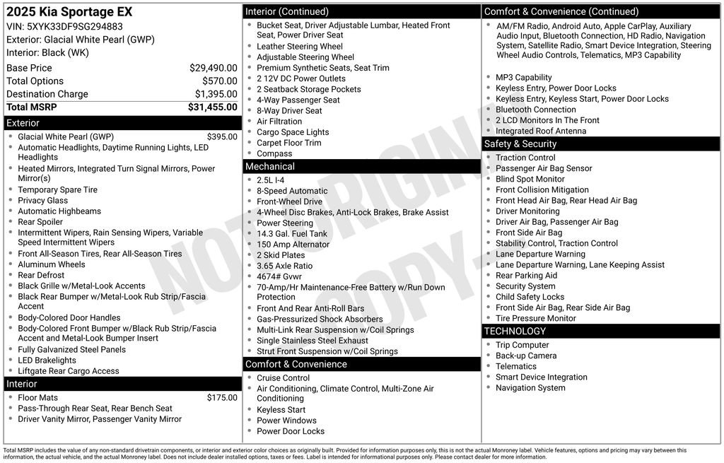 Used 2025 Kia Sportage EX FWD image 37