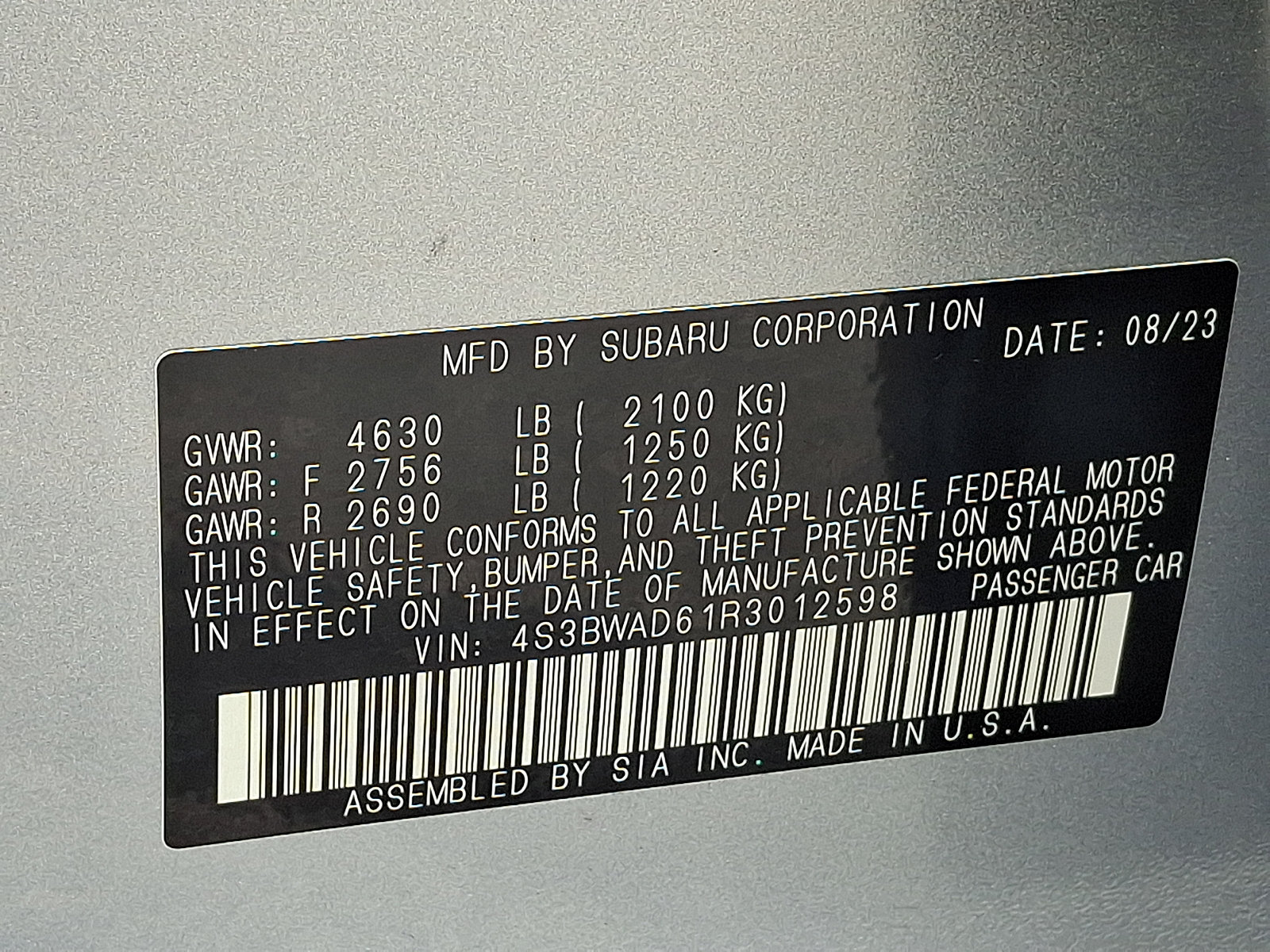 Certified 2024 Subaru Legacy Premium AWD/4WD image 27