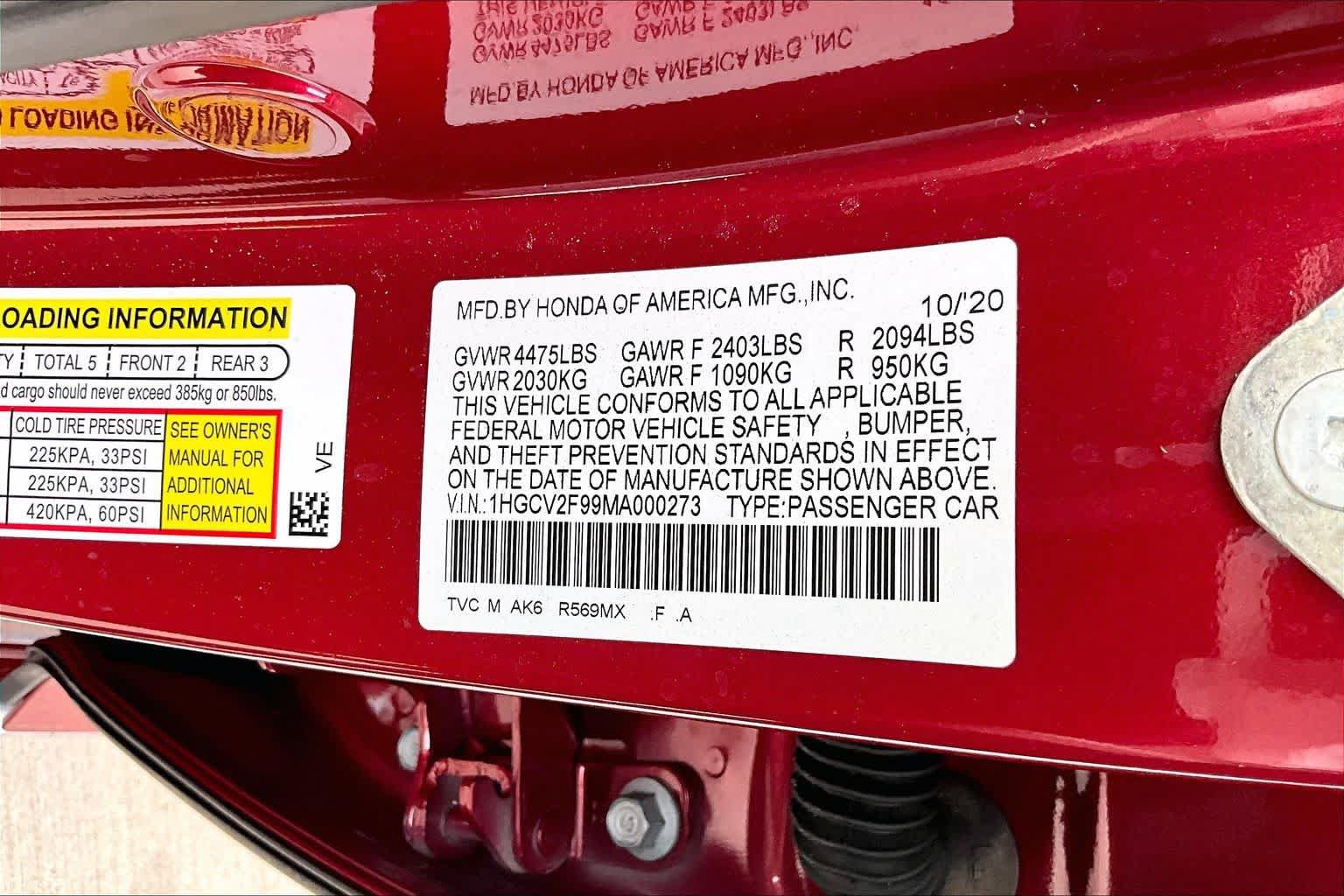 Used 2021 Honda Accord Touring image 29