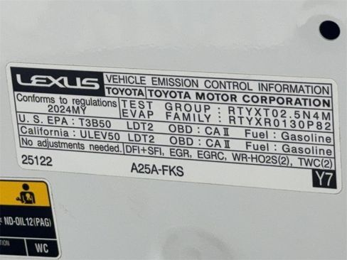 Used 2024 Lexus NX 250 250 NAV,CAM,SUNROOF,HTD STS,BL image 57