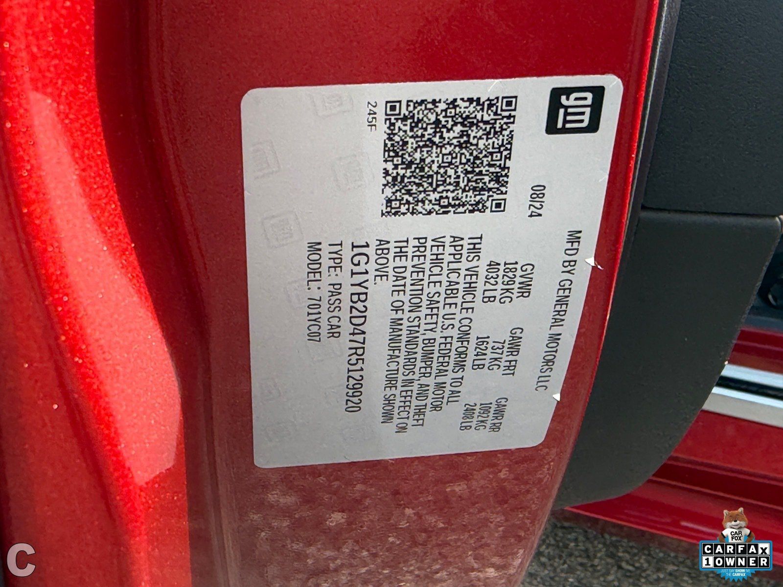 Used 2024 Chevrolet Corvette Stingray Preferred Cpe w/ Battery Protection Package RWD image 26
