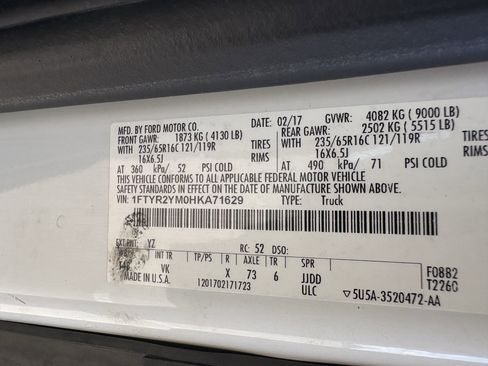 Used 2017 Ford Transit 250 148 Low Roof w/ Exterior Upgrade Package image 15