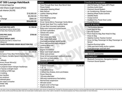 Used 2013 FIAT 500 Lounge w/ Luxury Leather Pkg image 43