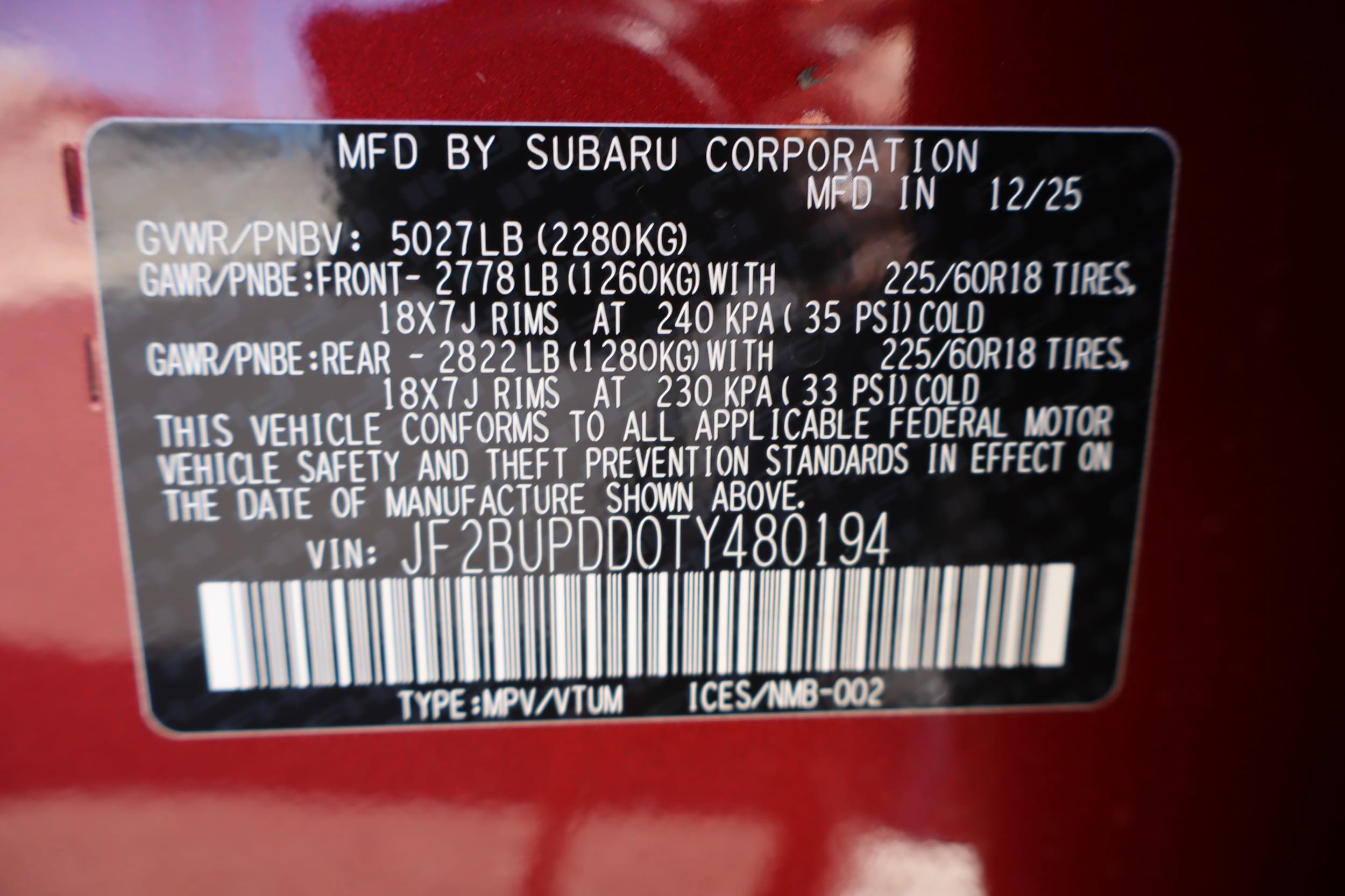 New 2026 Subaru Outback Limited w/ Premium/Limited Package AWD/4WD image 24