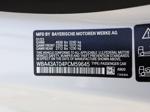 Used 2023 BMW 430i xDrive Convertible w/ M Sport Package image 49