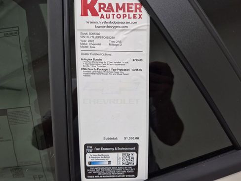 New 2026 Chevrolet Trax RS w/ Driver Confidence Package image 35