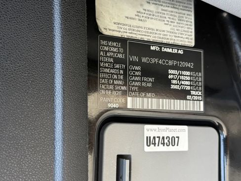 Used 2015 Mercedes-Benz Sprinter 3500 w/ Window Fleet Package image 32
