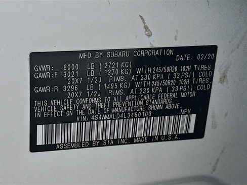 Used 2020 Subaru Ascent Limited w/ Technology Package image 32