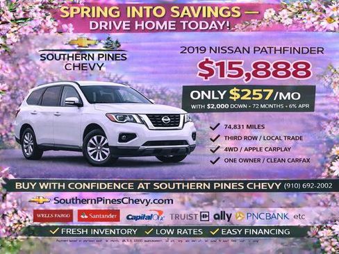 Used 2019 Nissan Pathfinder Platinum w/ Cargo Package image 2