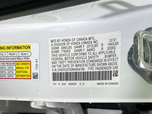 Used 2022 Honda Civic Sport image 29