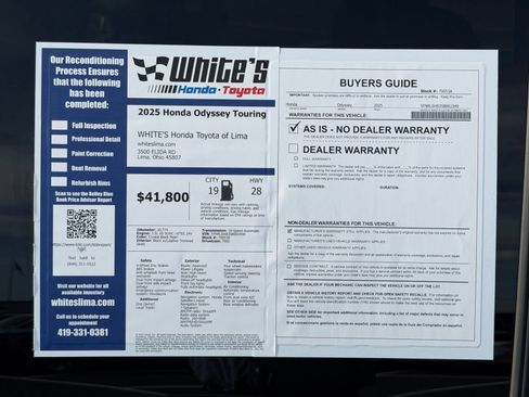Used 2025 Honda Odyssey Touring image 36