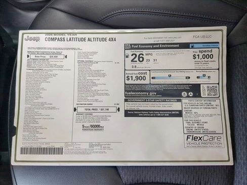 New 2026 Jeep Compass Latitude w/ Quick Order Package 29K image 18