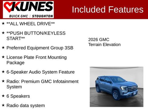 Used 2026 GMC Terrain Elevation AWD/4WD image 3