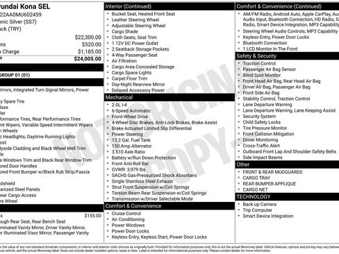 Used 2021 Hyundai Kona SEL image 6