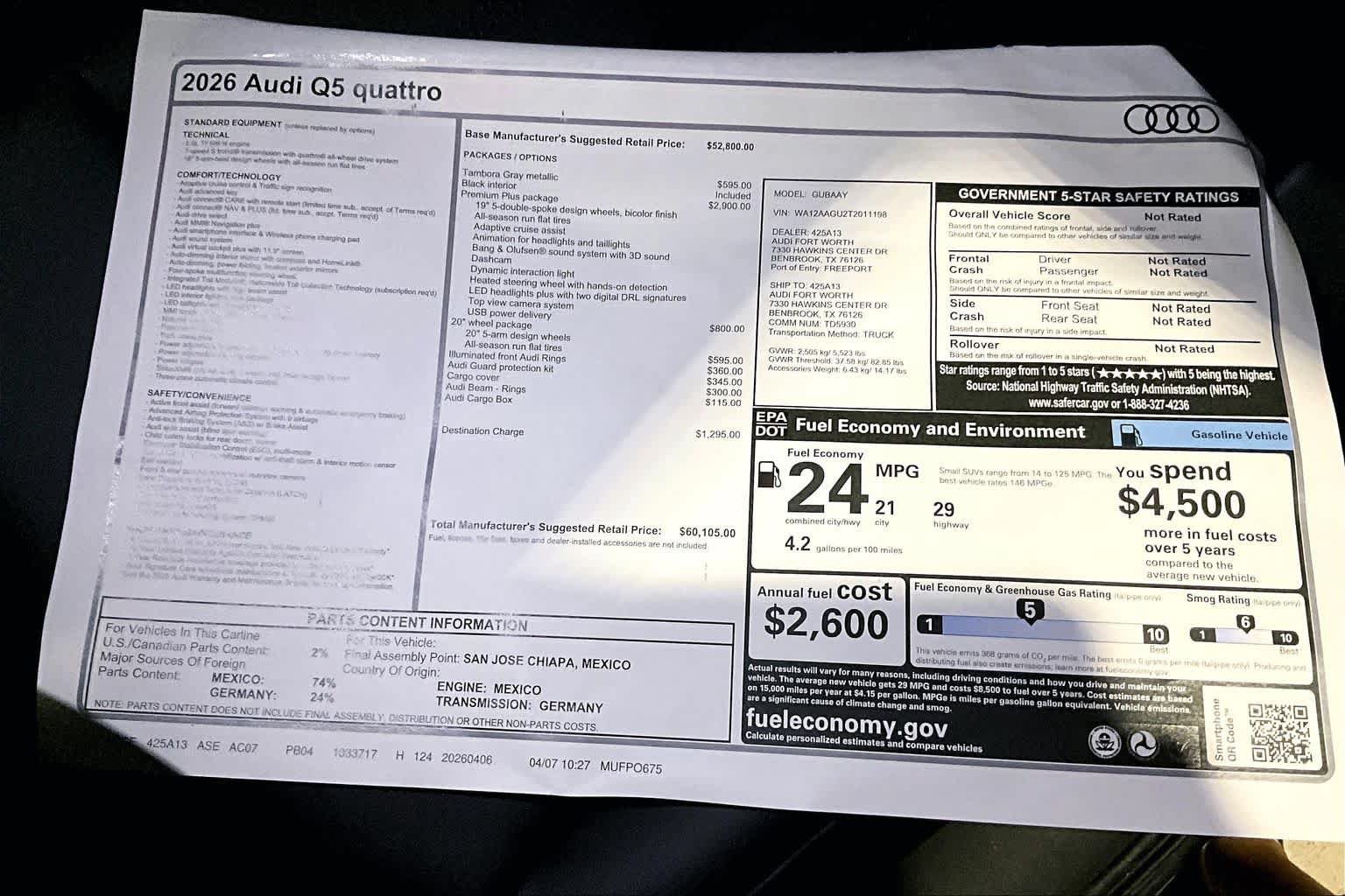 New 2026 Audi Q5 Premium w/ Premium Plus AWD/4WD image 19