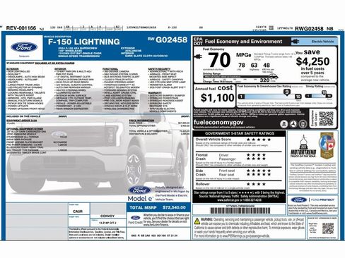 Used 2024 Ford F150 Lightning Flash w/ Max Trailer Tow Package image 2