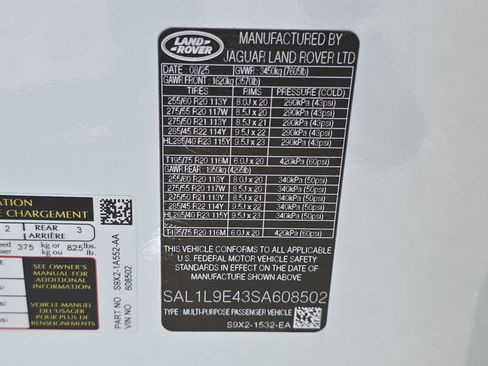 New 2025 Land Rover Range Rover Sport Dynamic SE image 36