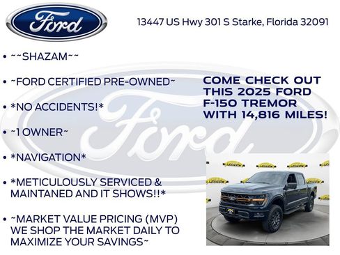 Certified 2025 Ford F150 Tremor w/ Mobile Office Package AWD/4WD image 6