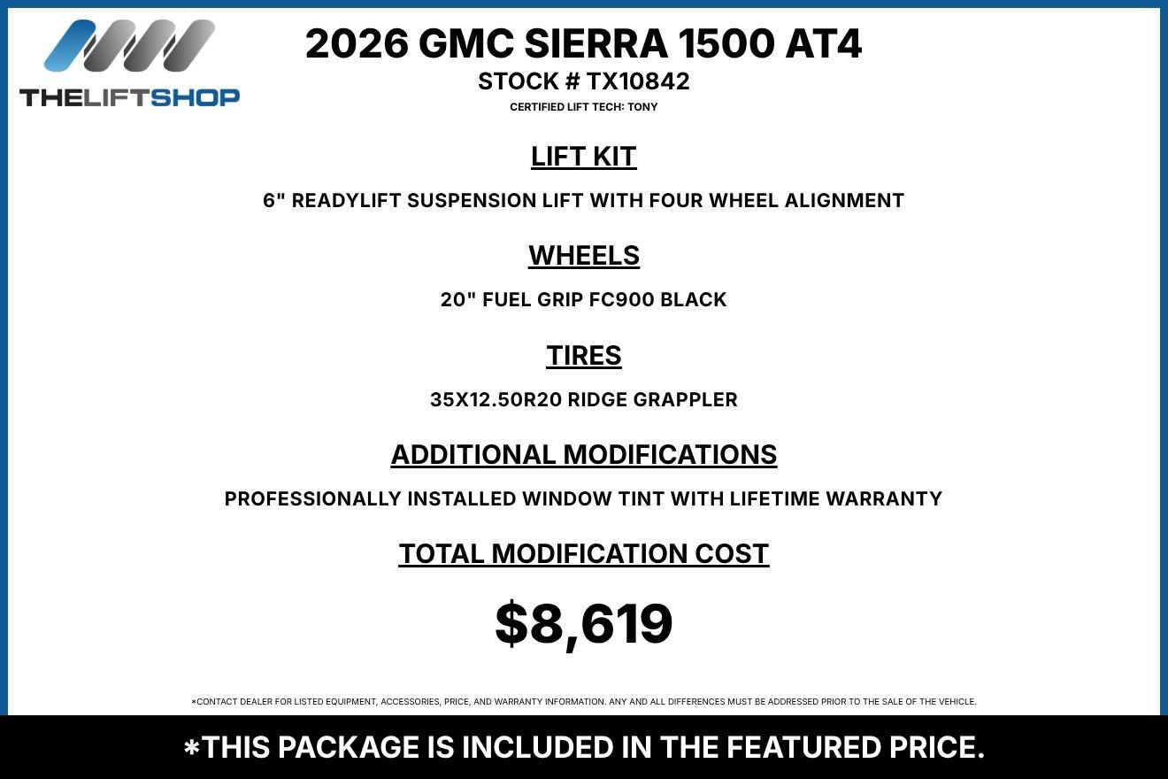 Used 2026 GMC Sierra 1500 AT4 w/ AT4 Premium Package AWD/4WD image 2