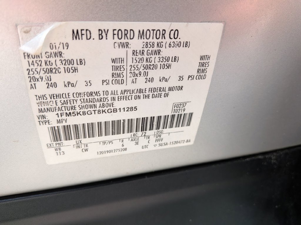 Used 2019 Ford Explorer Sport AWD/4WD image 32