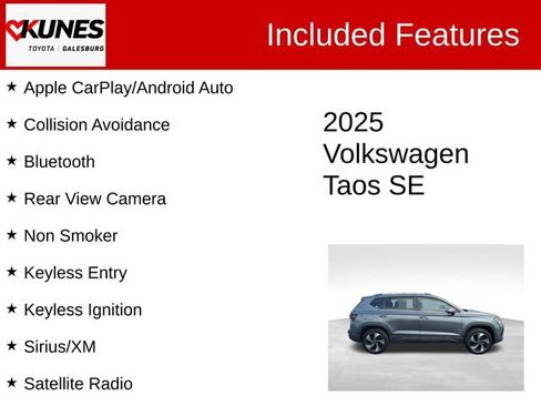 Used 2025 Volkswagen Taos SE image 2