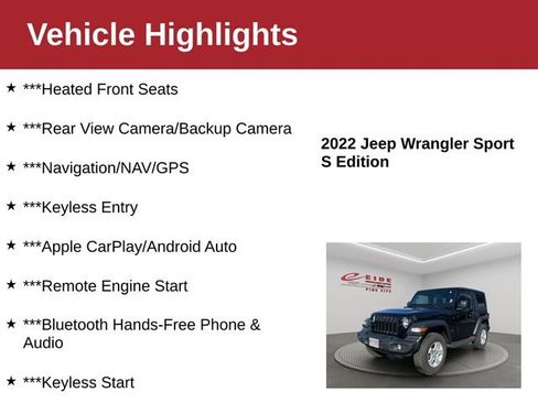 Used 2022 Jeep Wrangler Sport S image 3