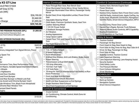 Used 2022 Kia K5 GT-Line w/ GT-Line FWD Premium Package image 2