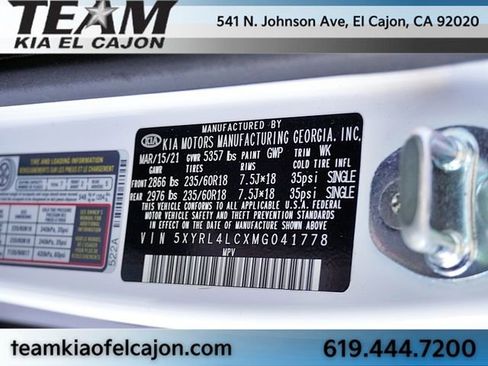 Certified 2021 Kia Sorento S FWD image 34
