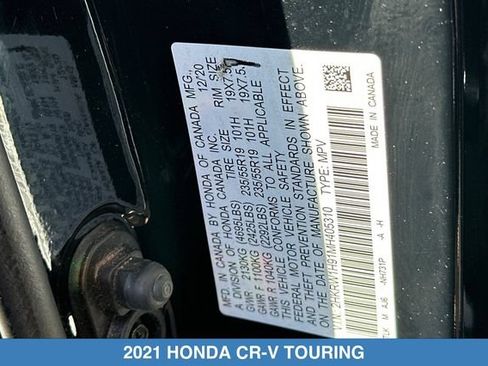 Certified 2021 Honda CR-V Touring image 34