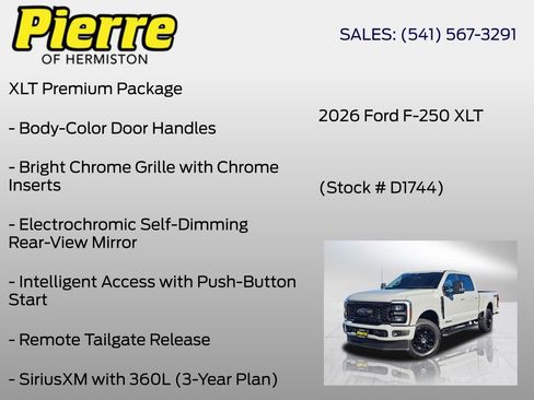 New 2026 Ford F250 XLT w/ XLT Premium Package AWD/4WD image 12