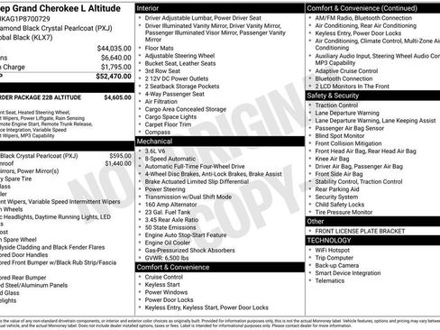 Used 2023 Jeep Grand Cherokee L Laredo AWD/4WD image 5