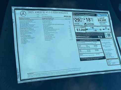 New 2025 Mercedes-Benz SL 63 AMG S e Performance 4MATIC image 23