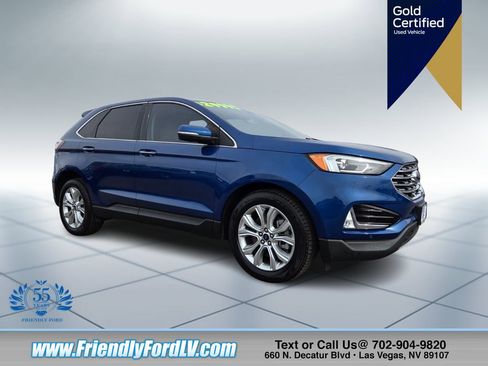 Certified 2021 Ford Edge Titanium w/ Class II Trailer Tow Package image 1
