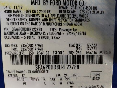 Used 2020 Ford Fusion SE FWD image 33
