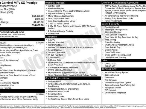 Certified 2026 Kia Carnival SX Prestige FWD image 8