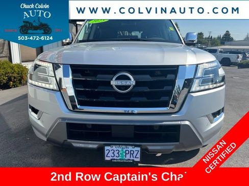 Certified 2023 Nissan Armada Platinum w/ Captain's Chairs Package AWD/4WD image 4