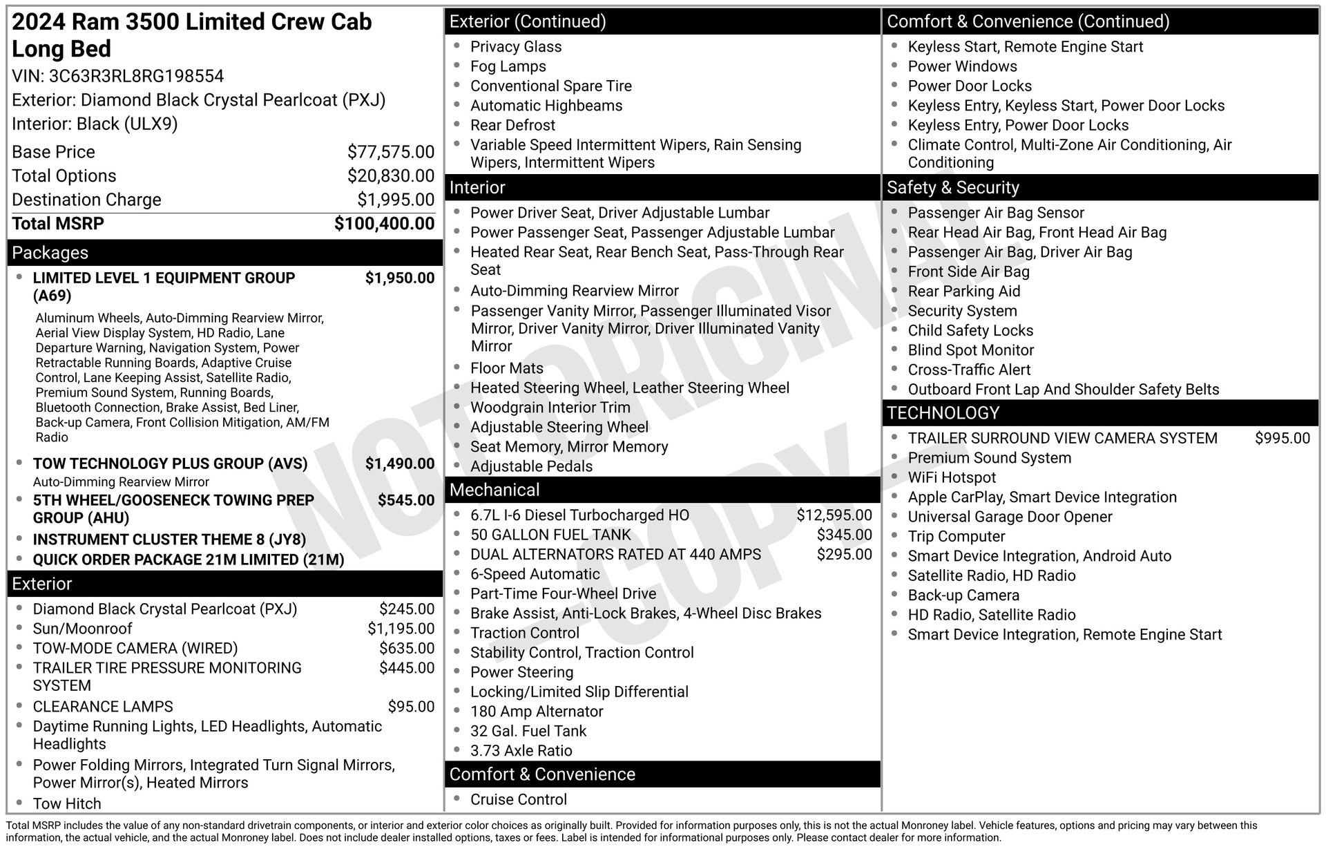 Used 2024 RAM 3500 Limited AWD/4WD image 4