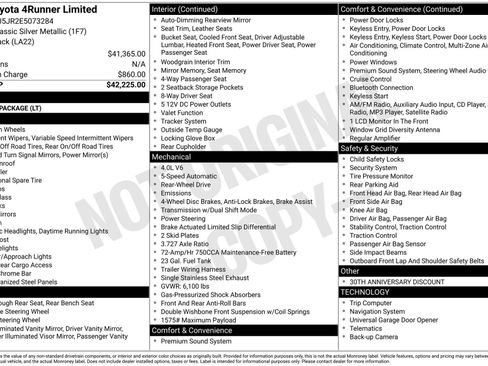 Used 2014 Toyota 4Runner Limited image 13