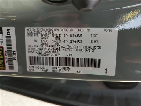 New 2026 Toyota Tundra Platinum AWD/4WD image 17