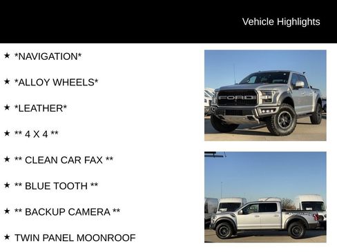 Used 2018 Ford F150 Raptor w/ Equipment Group 802A Luxury image 4